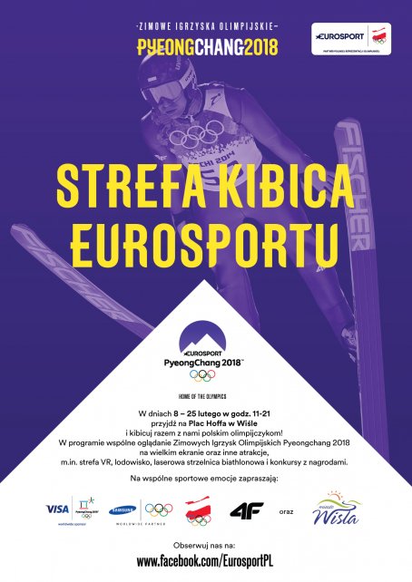 Plakat promujący Strefę Kibica Eurosportu